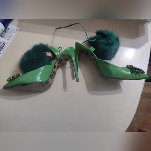 Philipp Plein Broche Slingback Jewel Heels 36 Size 6 - Picture 8 of 11